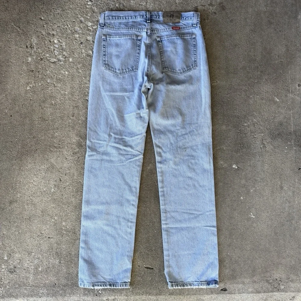 Wrangler Straight Leg Jeans With‎ Rips Streetwear Y2K Baggy